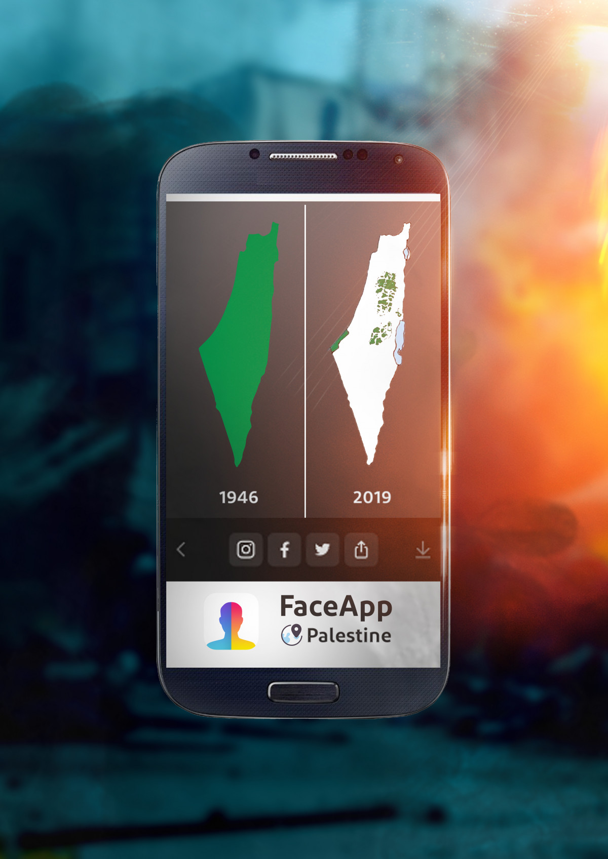 Palestine face app