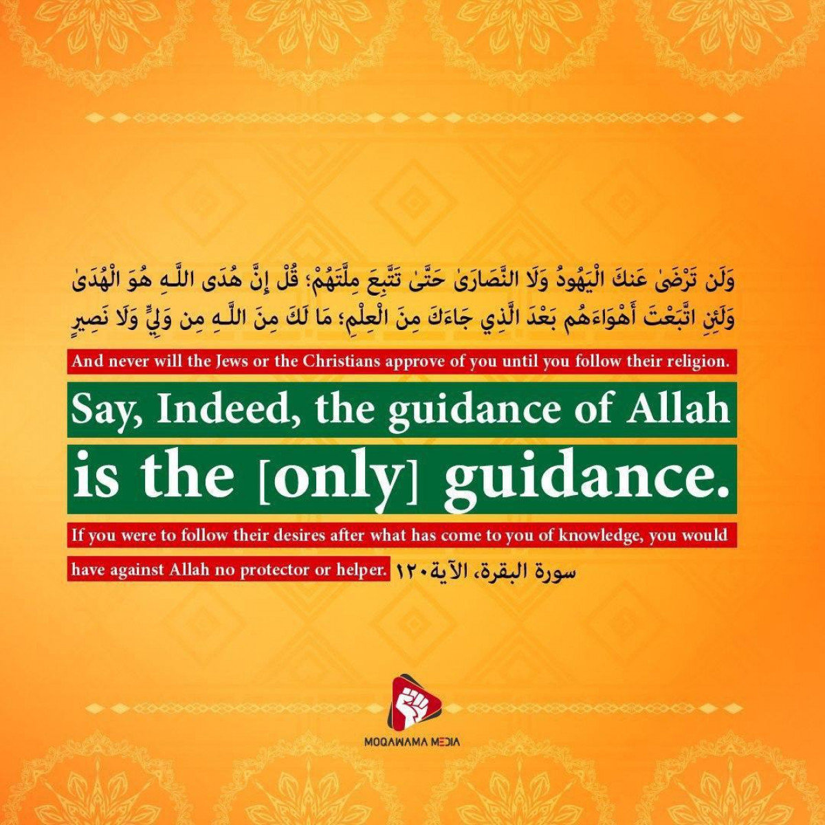 Say, Indeed, the guidance of Allah is the [only] guidance