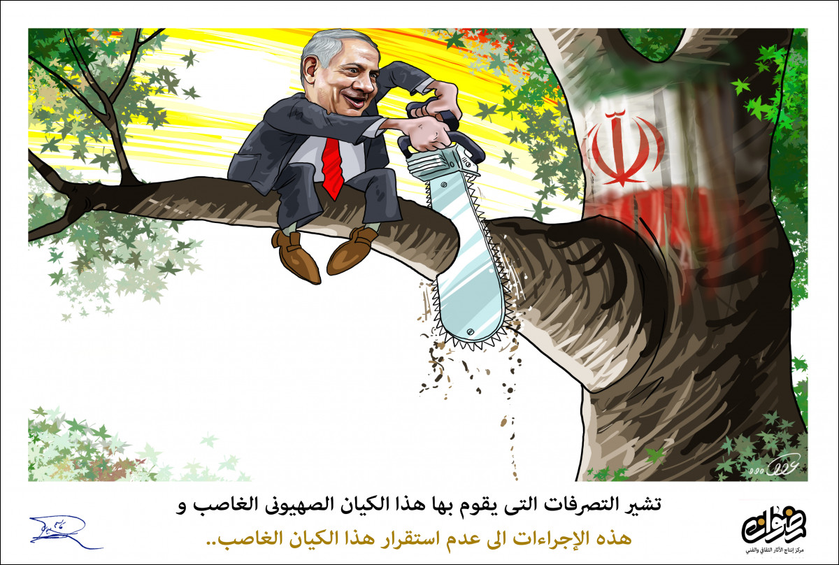 كاريكاتير / عدم إستقرار كيان الصهيوني الغاصب