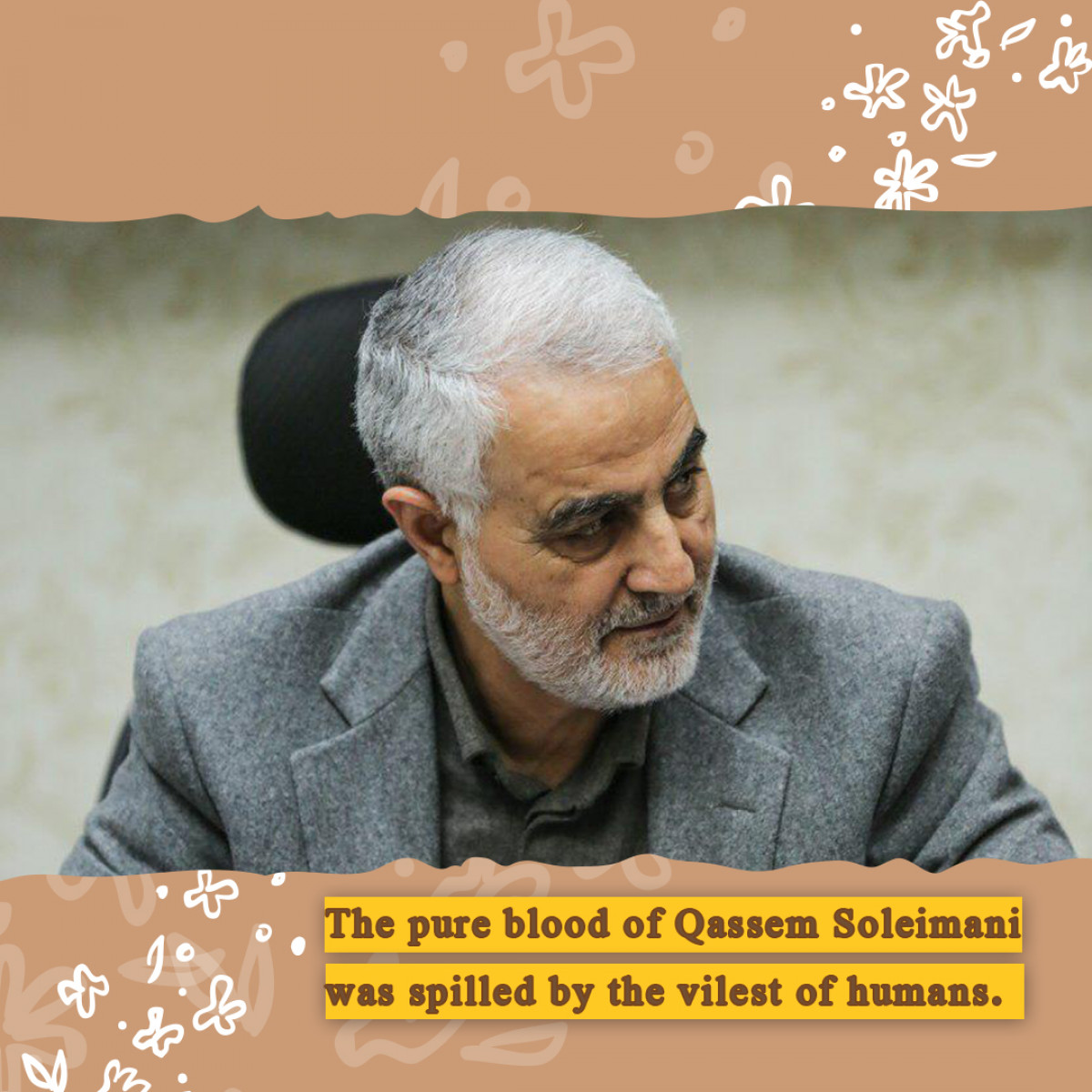 The pure blood of Qassem Soleimani
