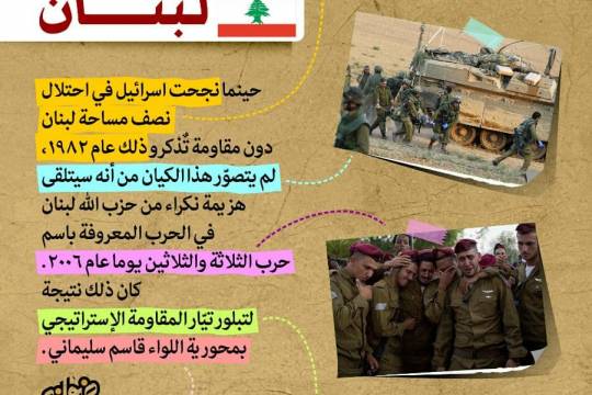 انفوجرافيك / خدمات اللواء سليماني "لبنان"