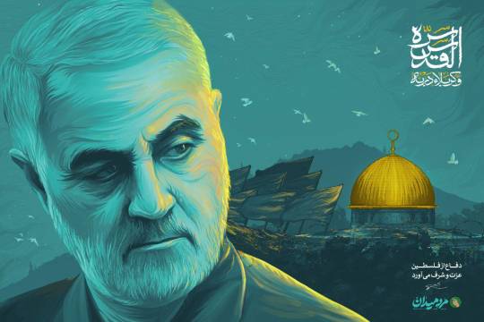 سپهبد سلیمانی: دفاع از فلسطین عزت و شرف می‌آورد.