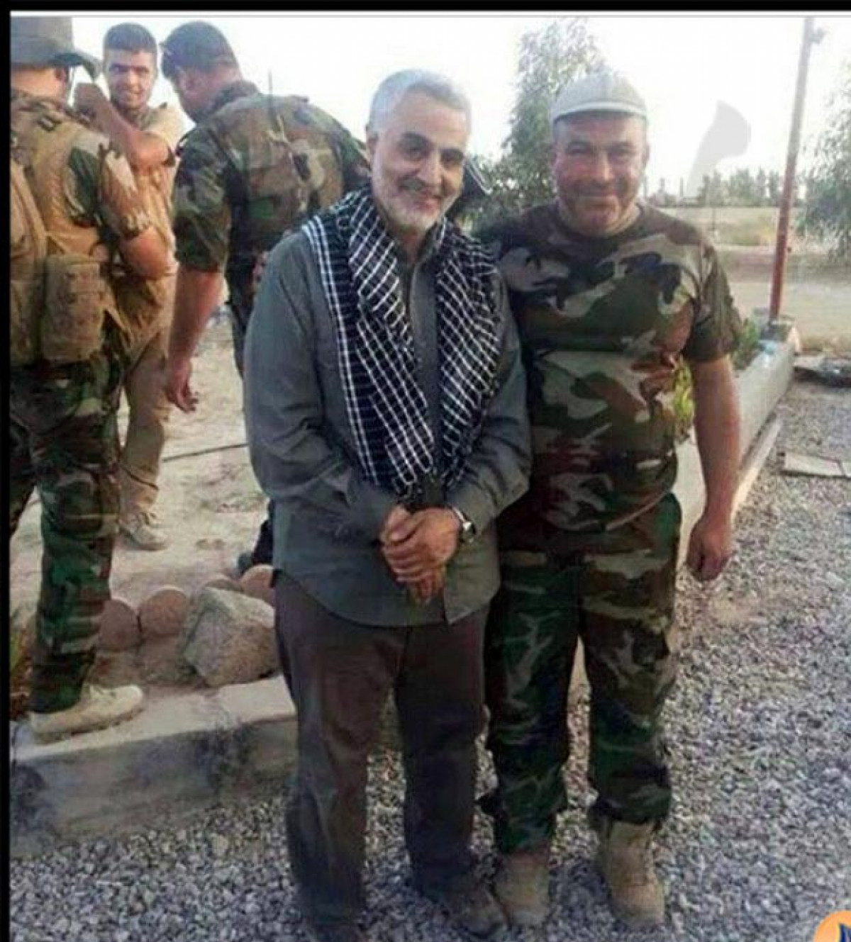Qassem Soleimani and Emad Moghniyeh in the same place during 2006 war