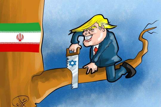 كاريكاتير / ترامب يعلن انسحاب واشنطن من الاتفاق النووي