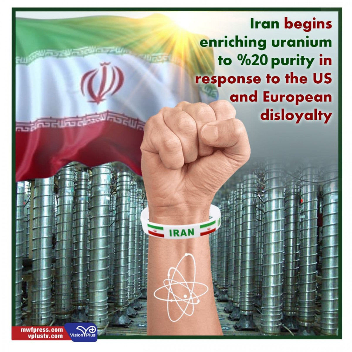 Iran begins enriching uranium to 20% purity in response to the US and European disloyalty