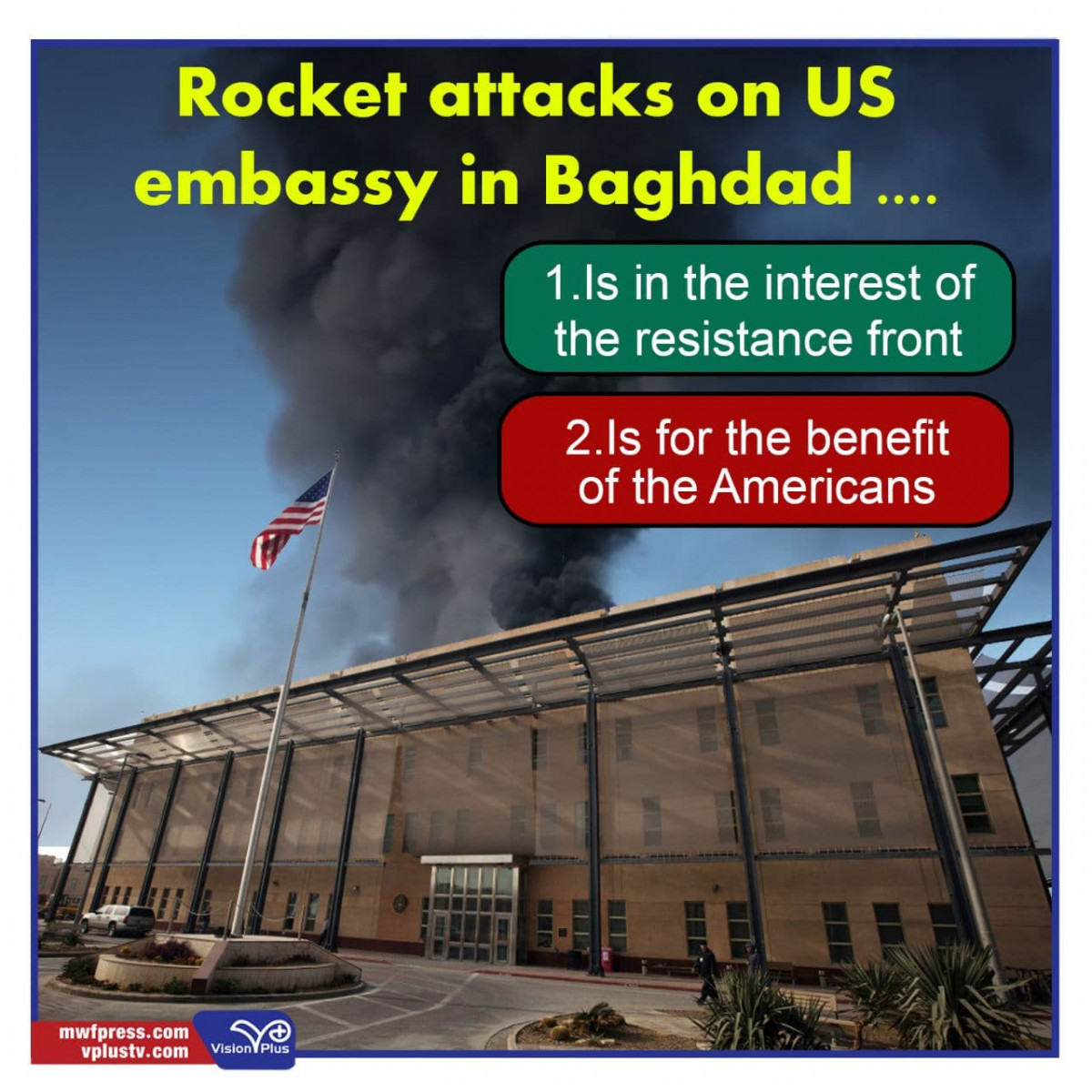 Rocket attacks on US embassy in Baghdad