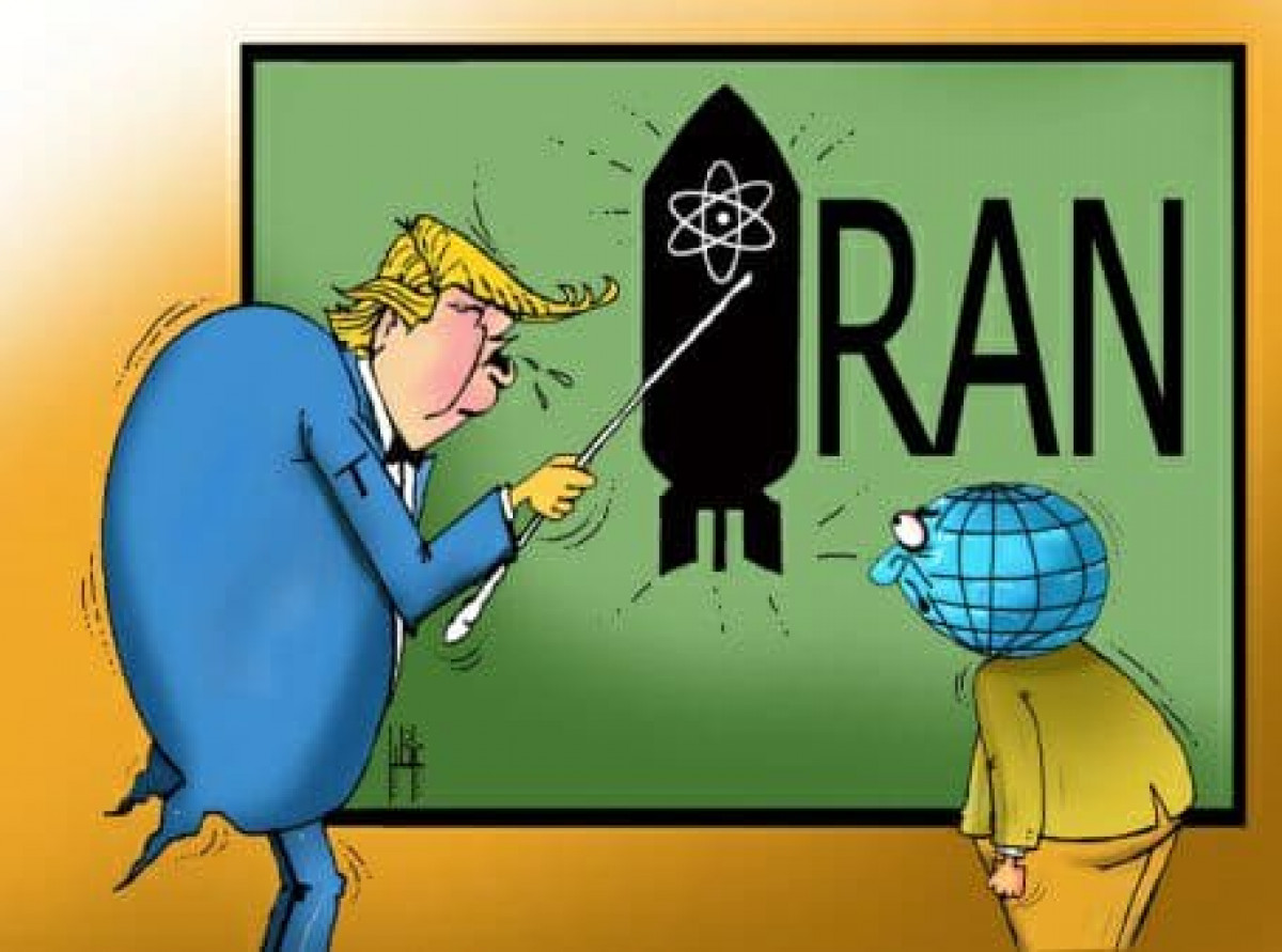 كاريكاتير /  ترامب و الاتفاق النووي مع إيران
