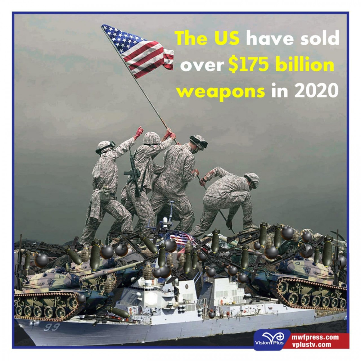 The US have sold over $175 billion weapons in 2020