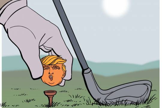 کاریکاتور : پایان بازی ترامپ