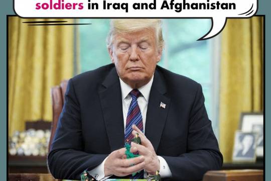 Trump is looking for a way to reduce the number of terrorist American soldiers in Iraq and Afghanistan