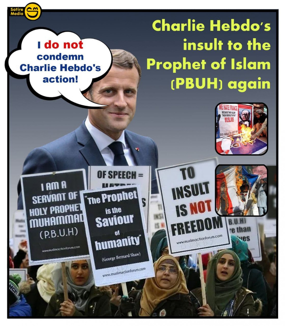Charlie Hebdo's insult to the Prophet of Islam (PBUH) again
