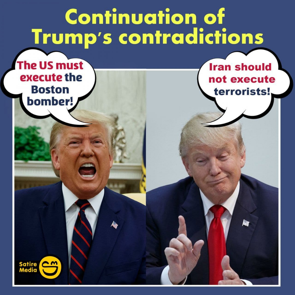 Continuation of Trump's contradictions