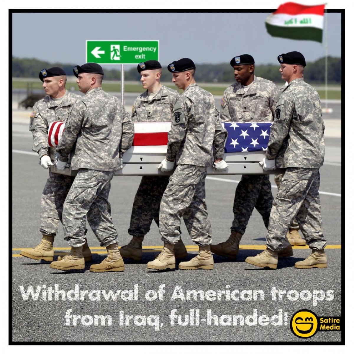 Withdrawal of American troops from Iraq, full-handed