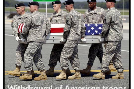 Withdrawal of American troops from Iraq, full-handed