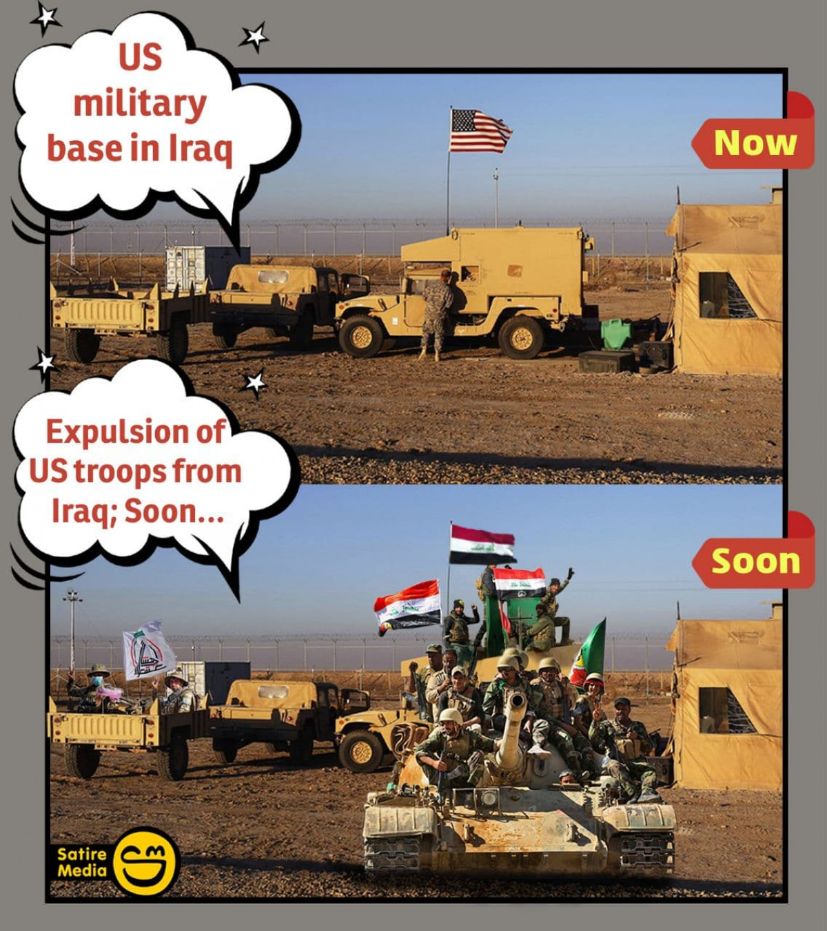 Expulsion of US troops from Iraq; Soon