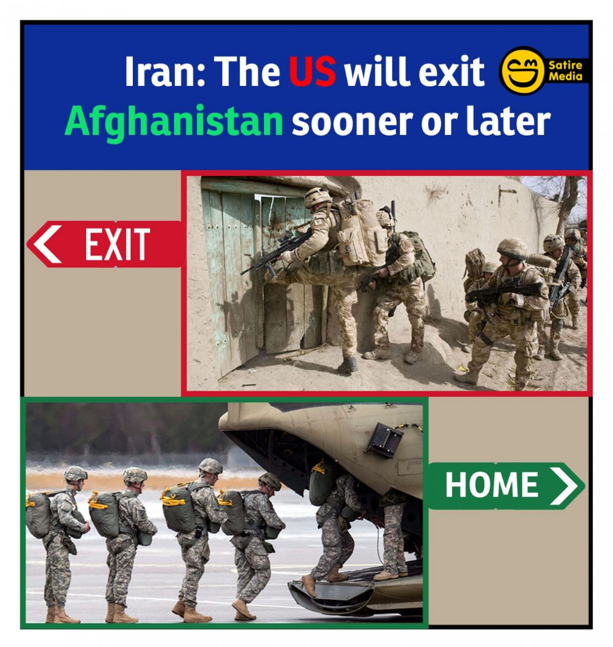 Iran: The US will exit Afghanistan sooner or later