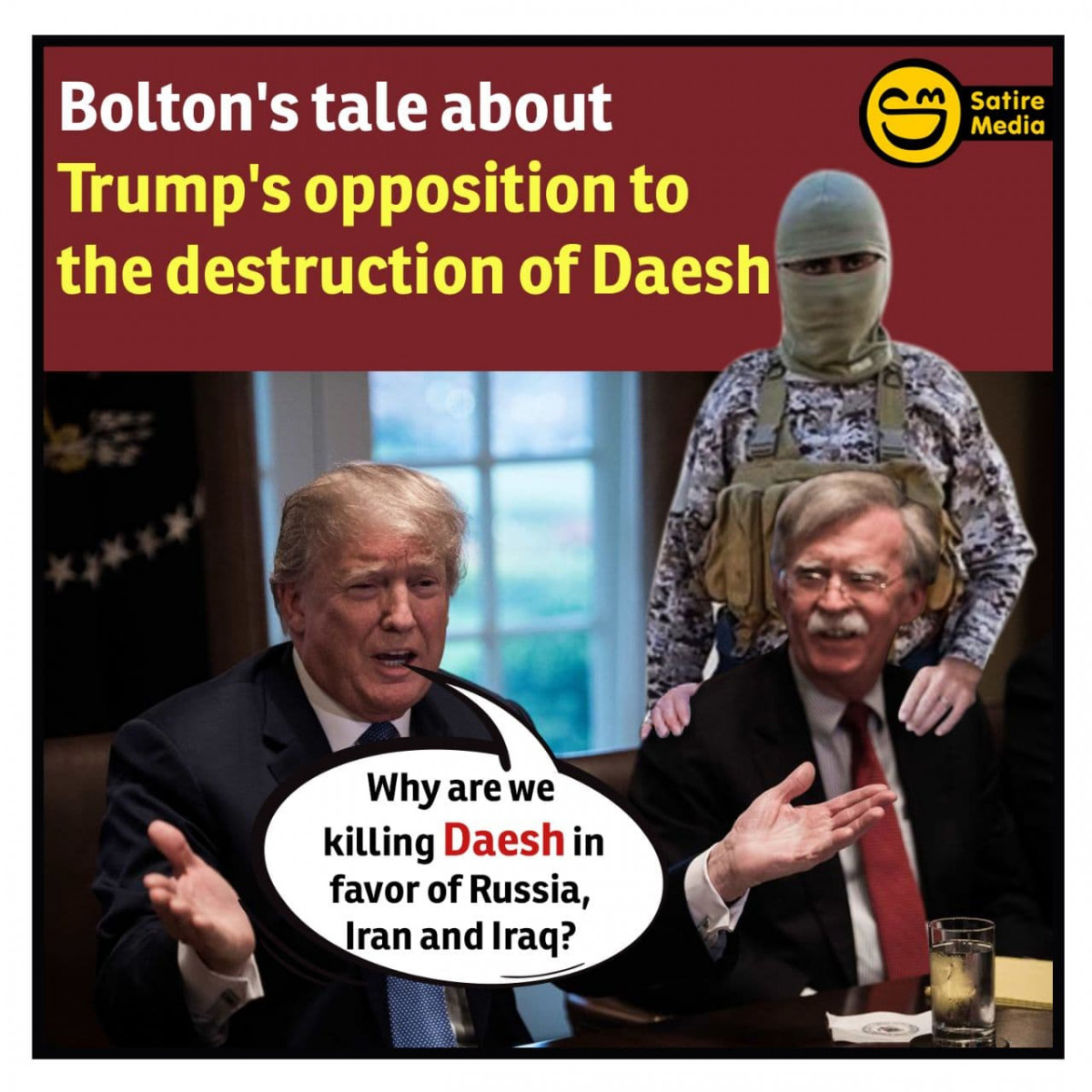 Bolton's tale about Trump's opposition to the destruction of Daesh
