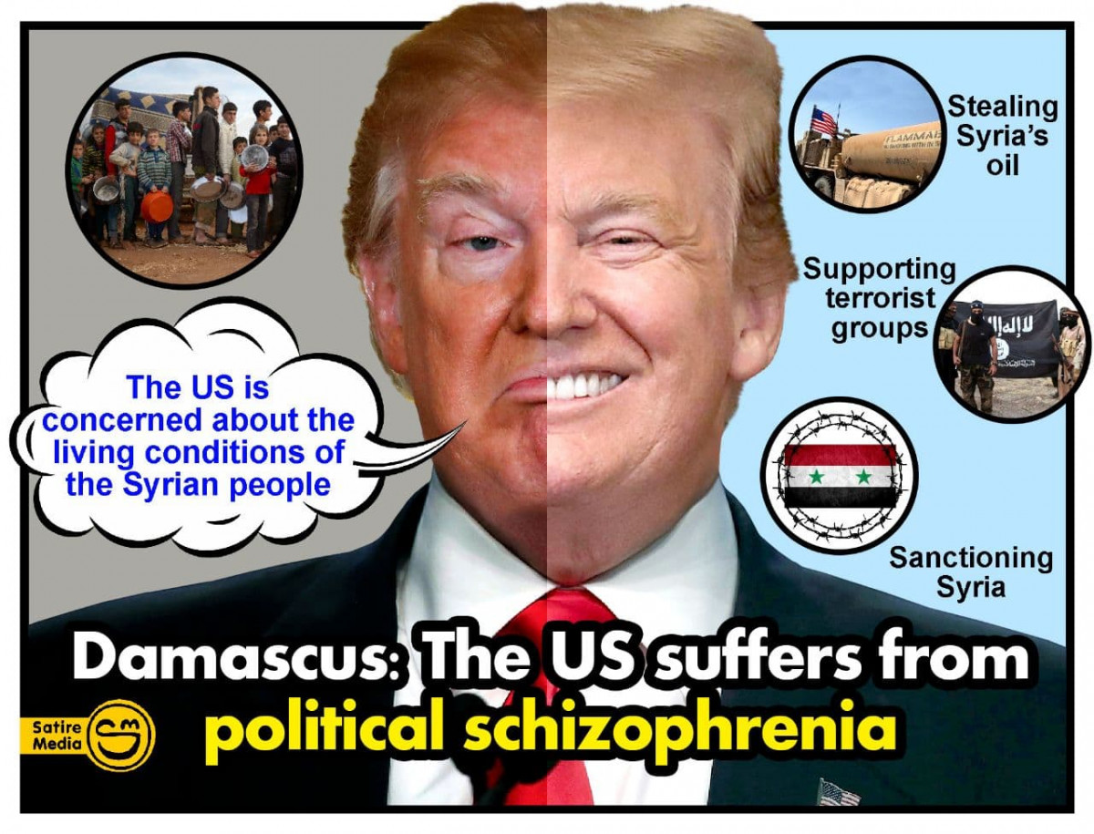 Damascus: The US suffers from political schizophrenia