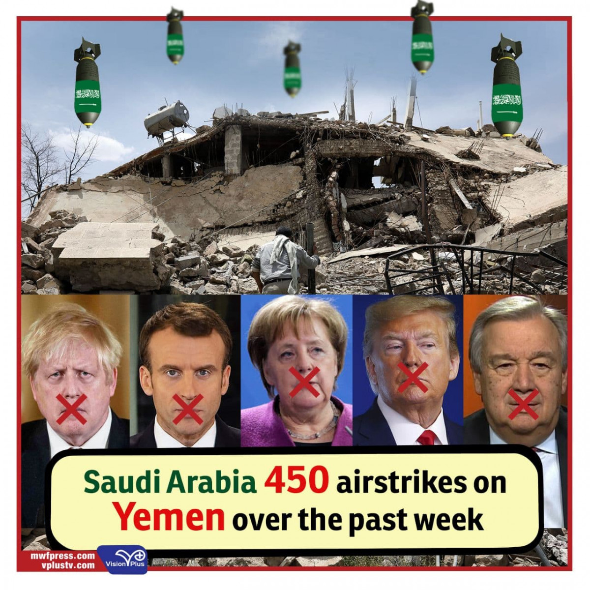 Saudi Arabia 450 airstrikes on Yemen over the past week