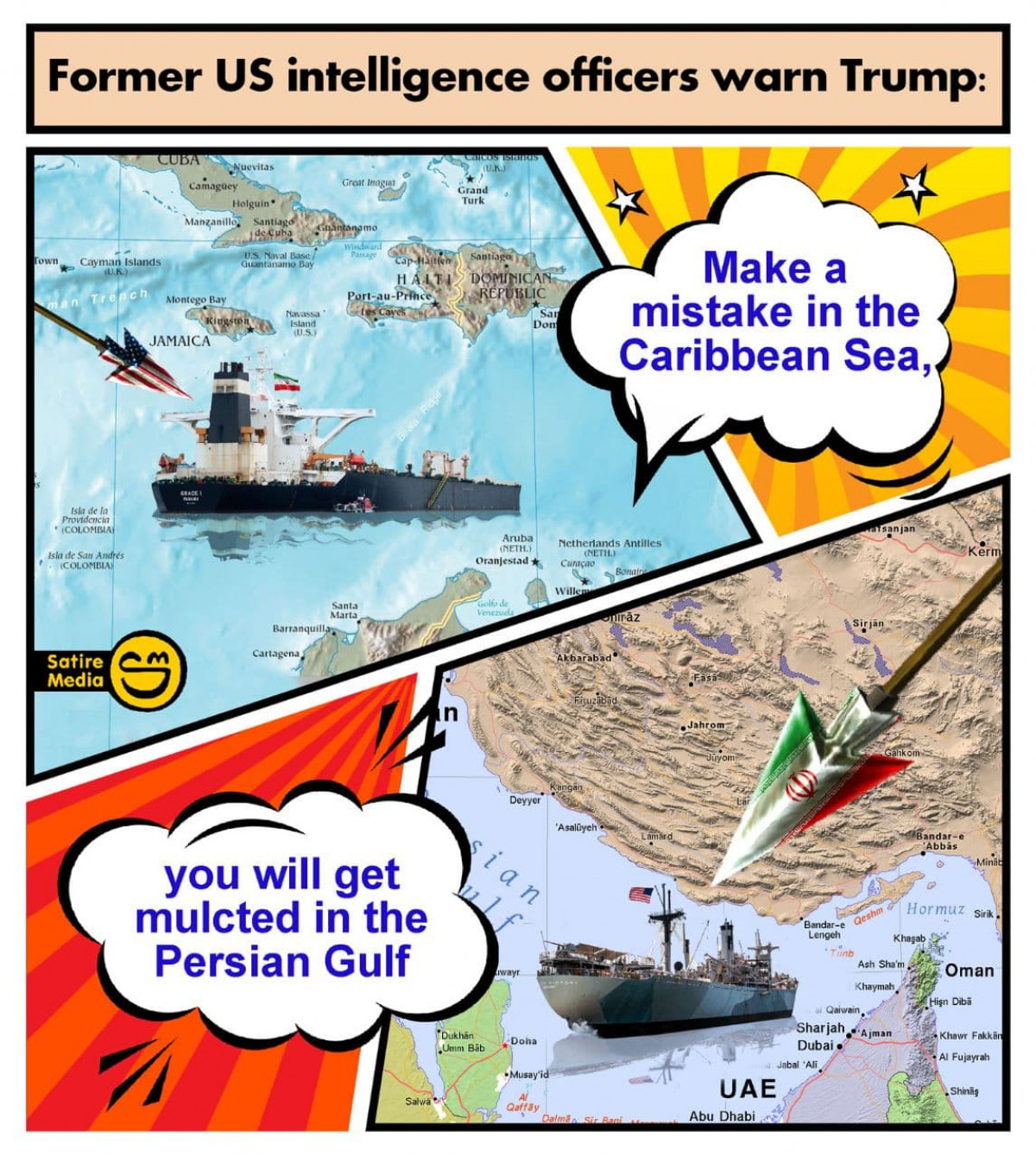 Make a mistake in the Caribbean Sea, you will get mulcted in the Persian Gulf