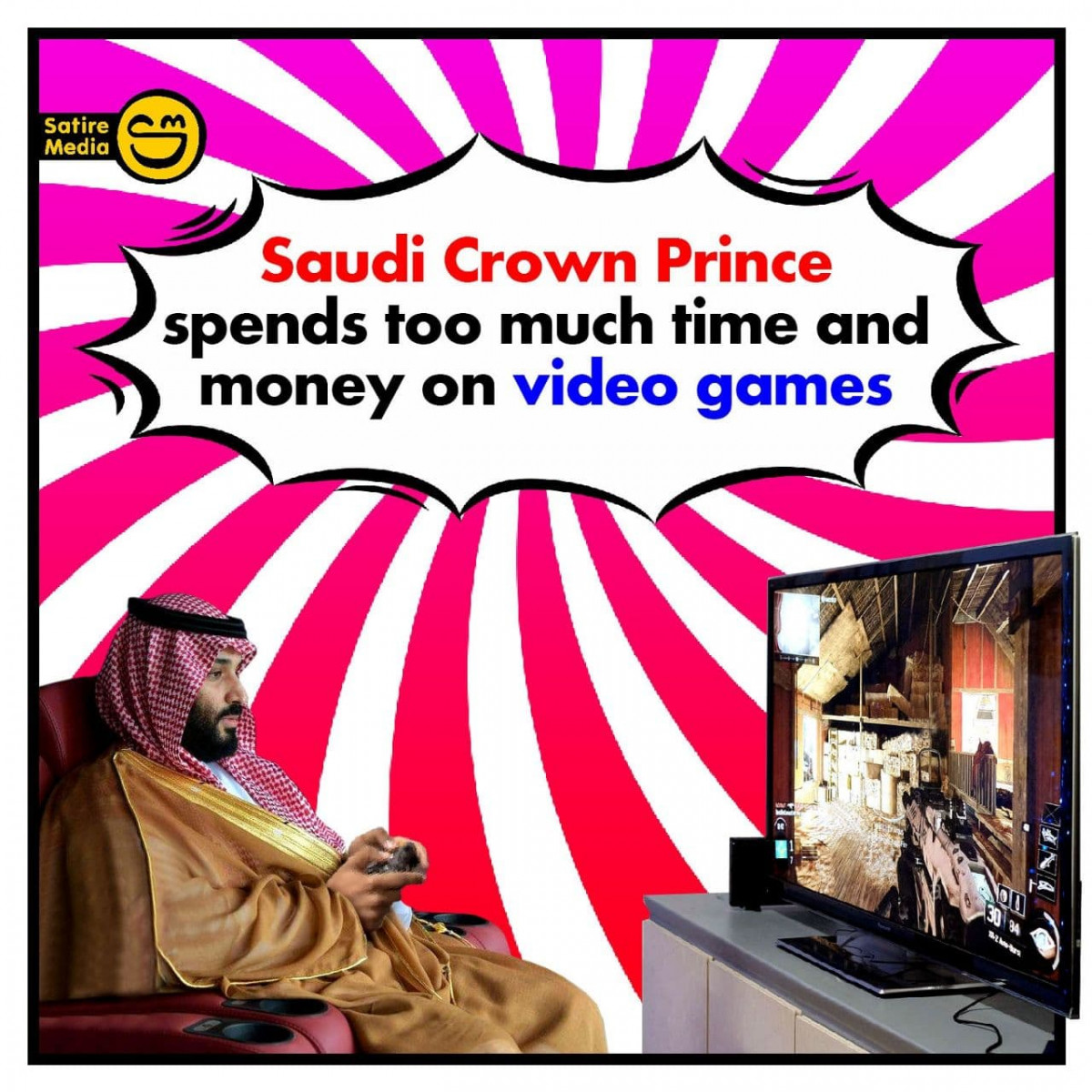 Saudi Crown Prince spends too much time and money on video games