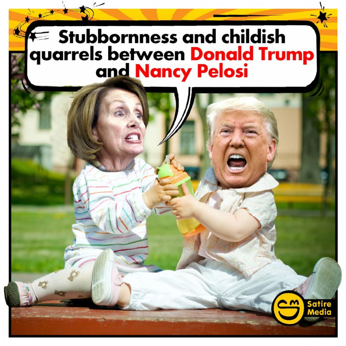 Stubbornness and childish quarrels between Donald Trump and Nancy Pelosi