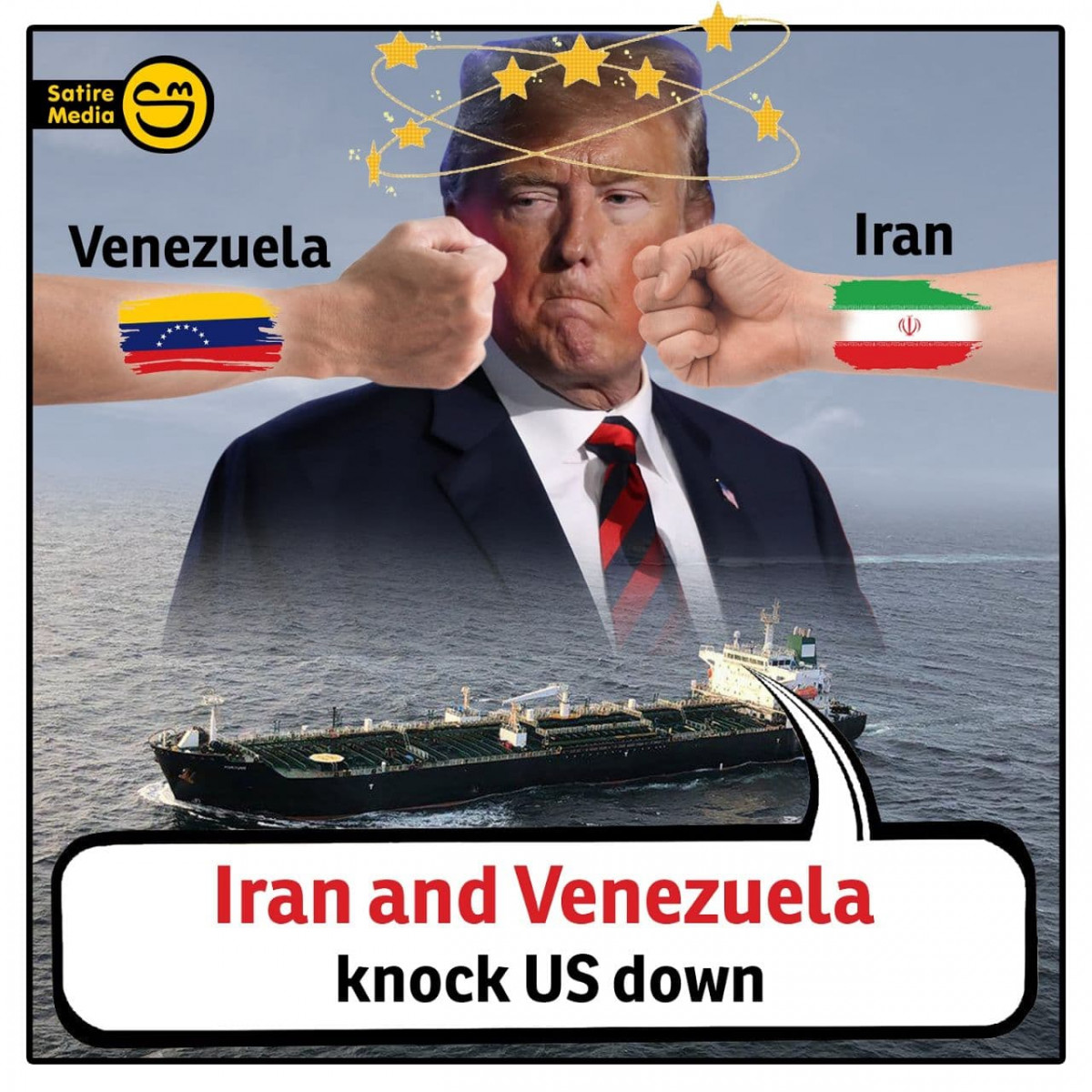 Iran and Venezuela knock US down