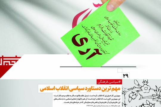 پوستر: دستاوردهای انقلاب اسلامی مهمترین دستاورد سیاسی انقلاب اسلامی