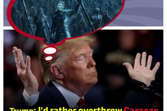 Trump: I'd rather overthrow Caracas government with a huge army