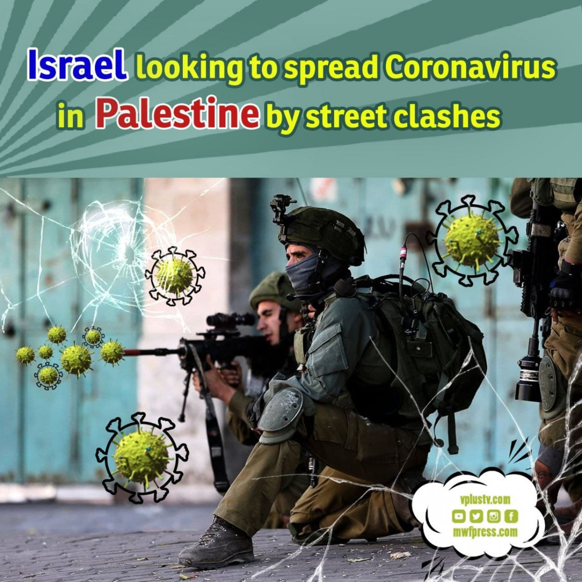 Israel looking to spread Coronavirus in Palestine by street clashes