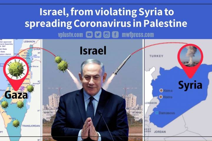 Israel, from violating Syria to spreading Coronavirus in Palestine