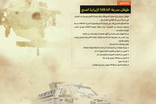 إنجازات العسكرية / طوفان، مدرعة-MRAP الإيرانية الصنع