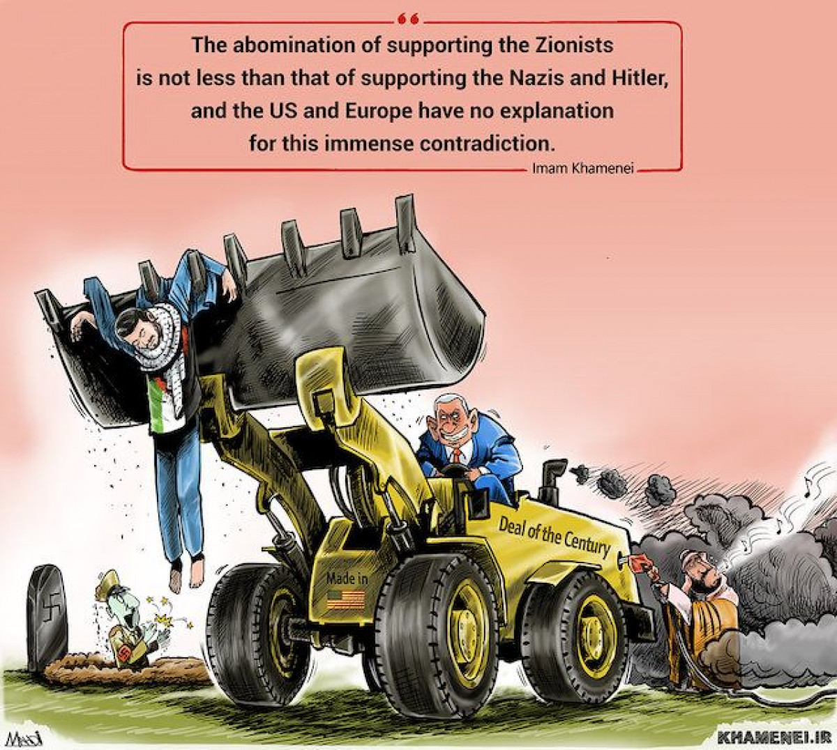 THE ABOMINATION OF SUPPORTING THE ZIONISTS IS