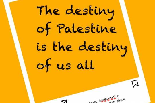 the destiny of palestine is the destiny of us all