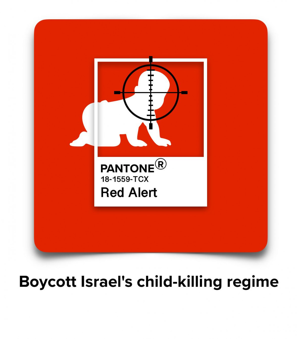 Boycott Israel's child-kiling regime poster