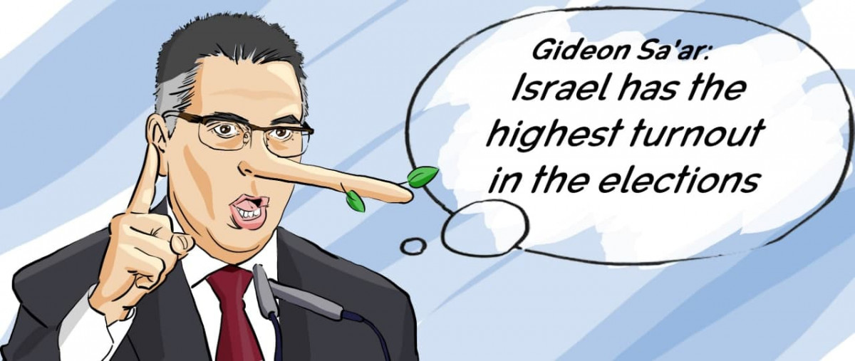 Gideon Sa'ar: Israel has the highest turnout in the elections