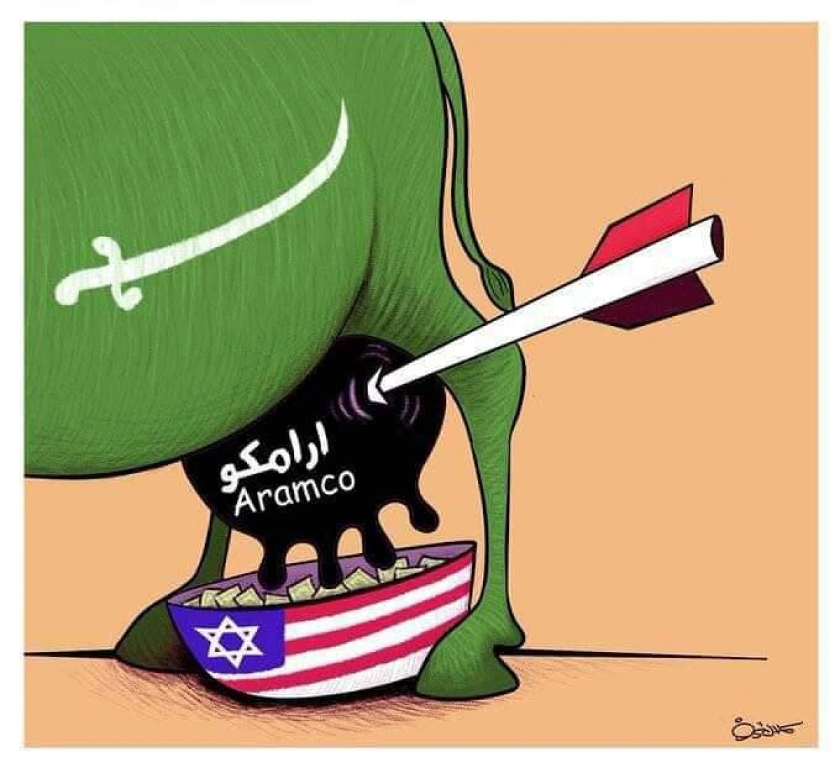 كاريكاتير / اليمن يؤدب السعودية