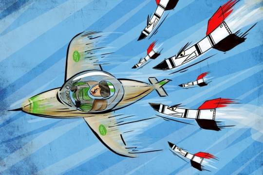 كاريكاتير / القدرات الصاروخية اليمنية