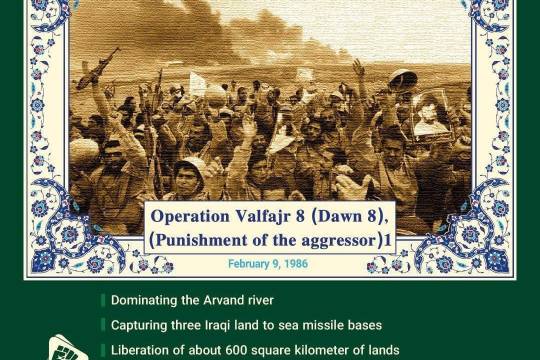 Collection of posters: Operation Valfajr 8 (Dawn 8), (Punishment of the aggressor), February 9, 1986
