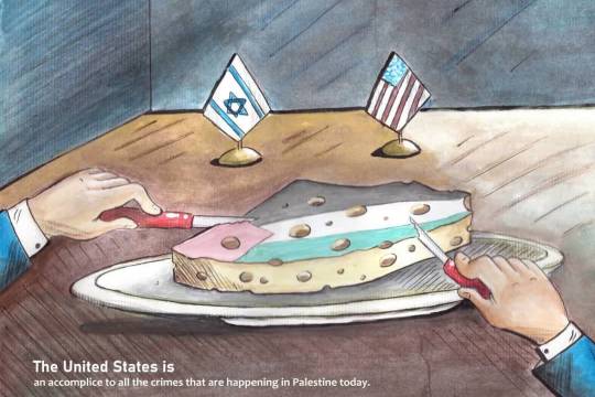 The United States is an accomplice to all the crimes that are happening in Palestine today.