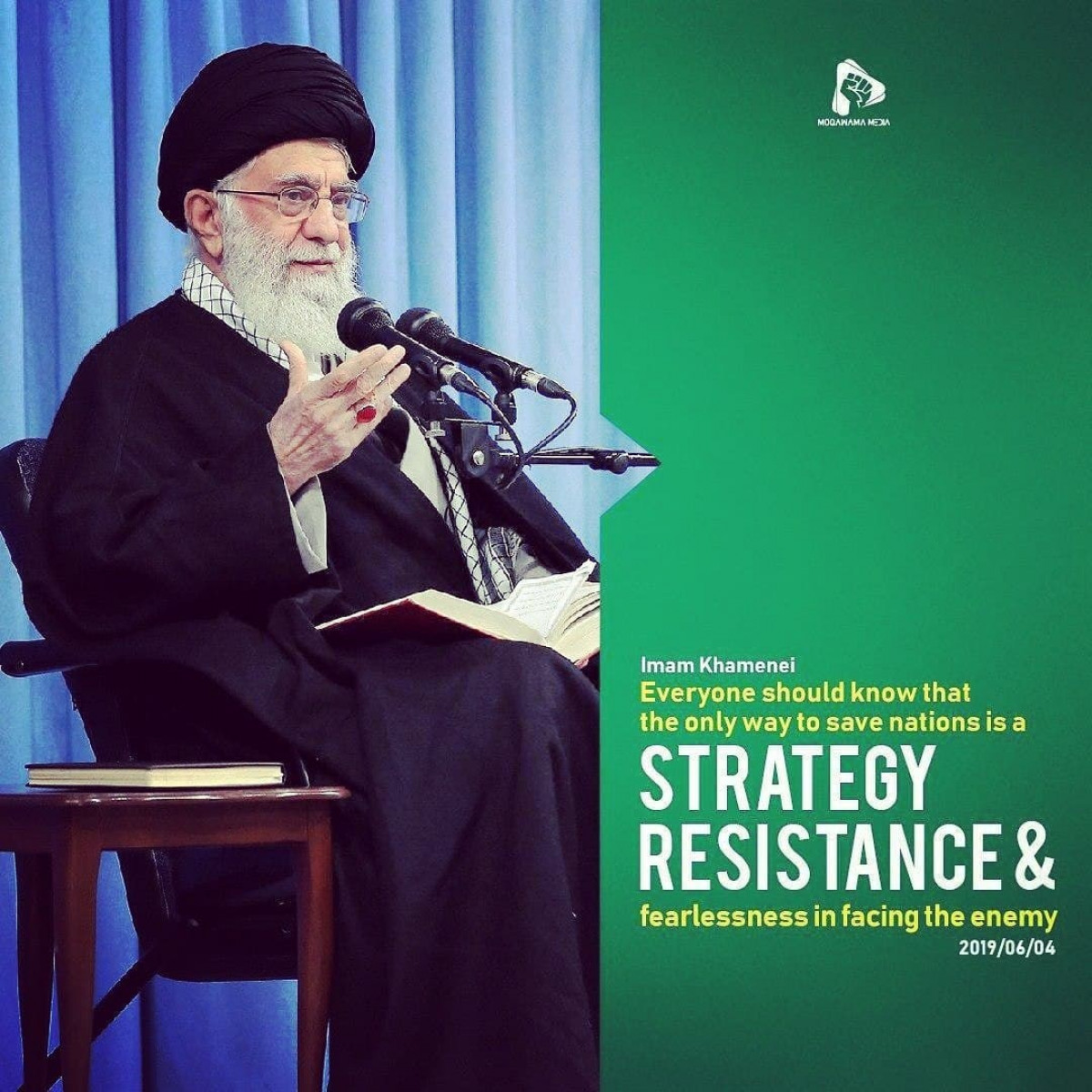 Everyone should know that the only way to save nations is a Strategy Resistance & fearless in facing the enemy