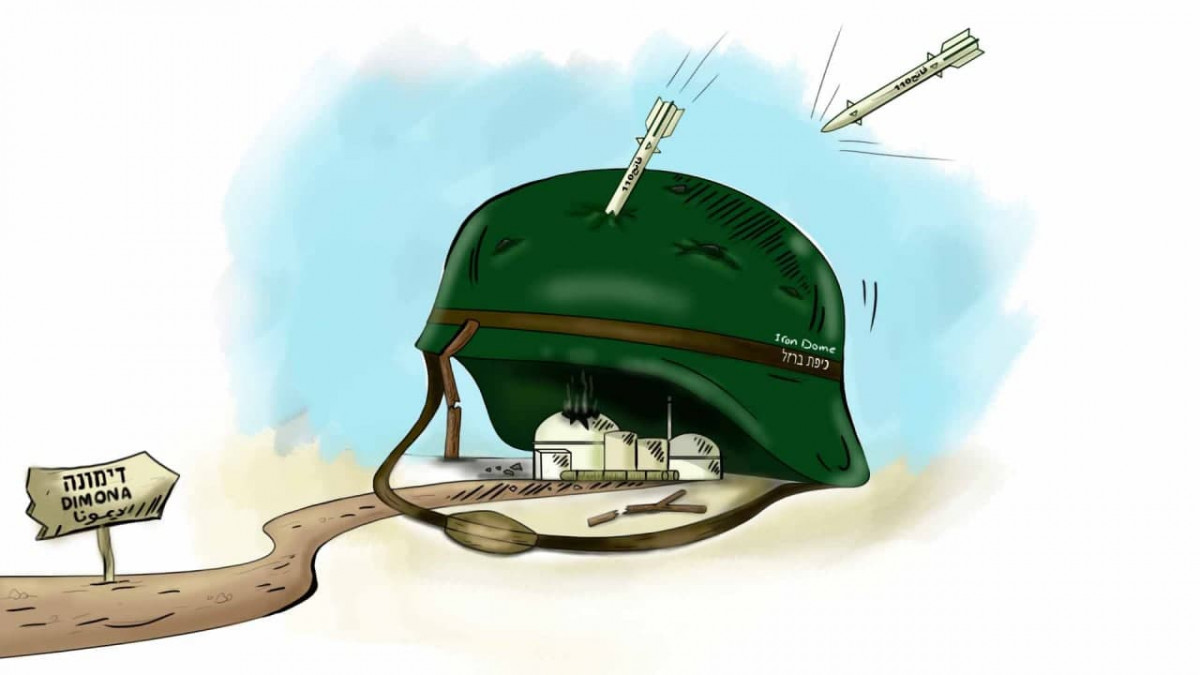 كاريكاتير / القبة الحديدية لكيان الصهيوني