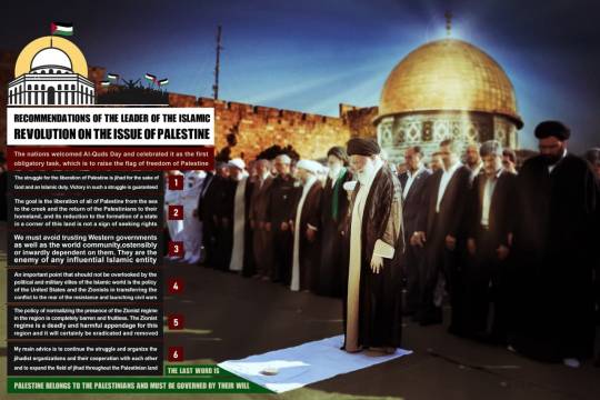 RECOMMENDATIONS OF THE LEADER OF THE ISLAMIC REVOLUTION ON THE ISSUE OF PALESTINE