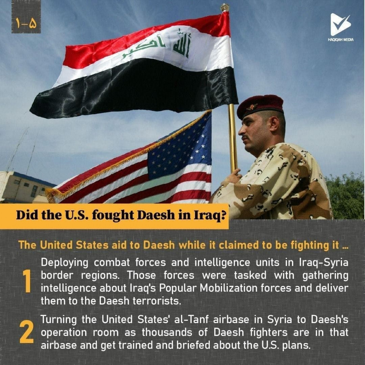 Did the U.S. fought Daesh in Iraq?