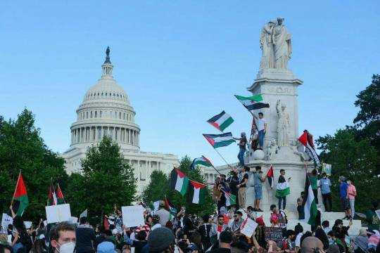 مجموعه عکس : تظاهرات مردم آمریکا در حمایت از مردم فلسطین