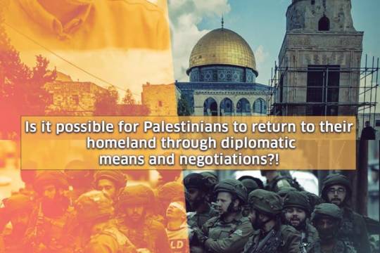 Is it possible for Palestinians to return to their homeland through diplomatic means and negotiations?!