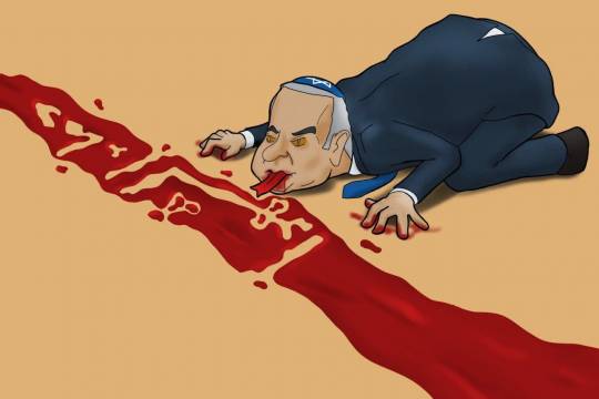 كاريكاتير / دماء شهداء الفلسطيني و صمت العالم