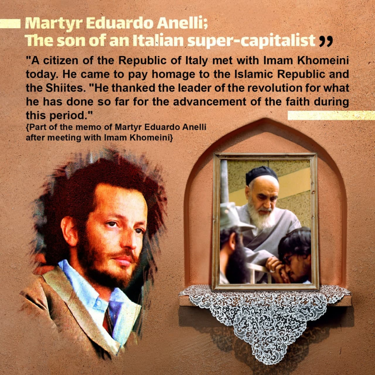 Martyr Eduardo Anelli; The son of an Italian super-capitalist