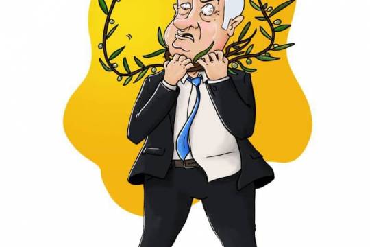 كاريكاتير / نهاية الحياة السياسية لبنيامين نتنياهو