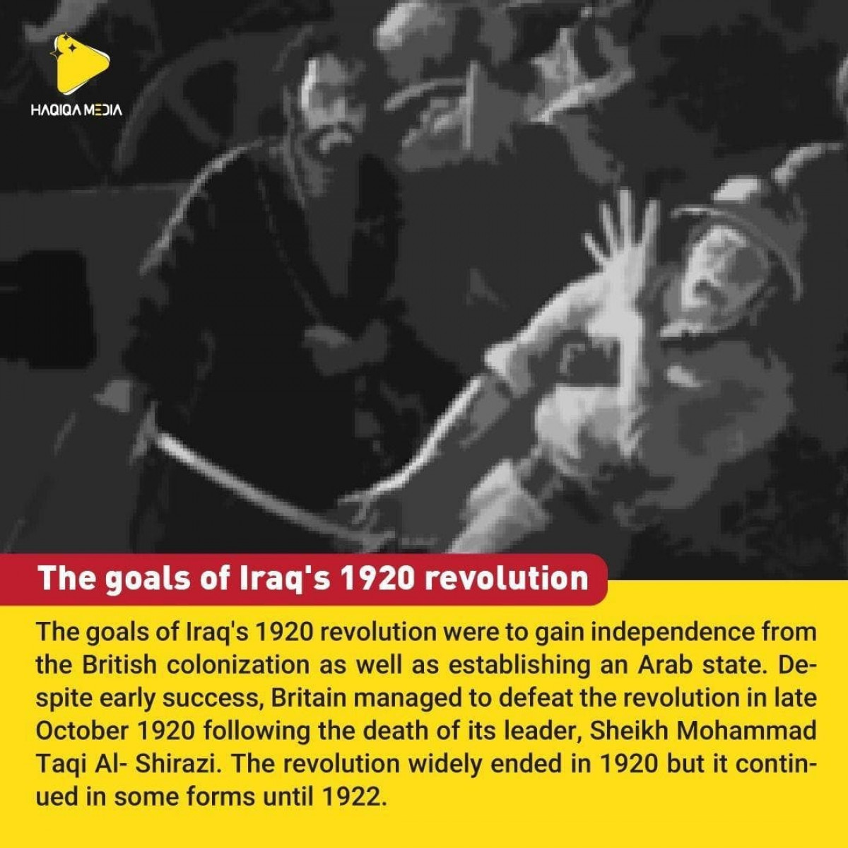 The goals of Iraq's